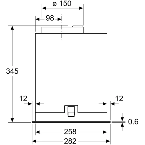 Вытяжка Bosch DLN56AC60: Рекомендуемая площадь помещения (при высоте 2,7 м), м² 20-28