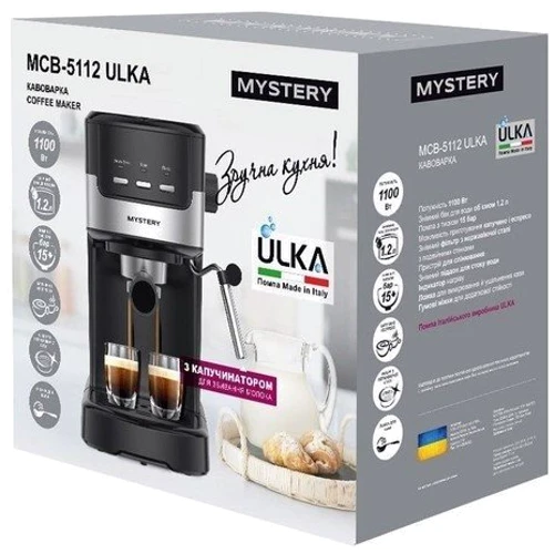 Кофеварка Mystery MCB-5112 ULKA: Используемый кофе молотый