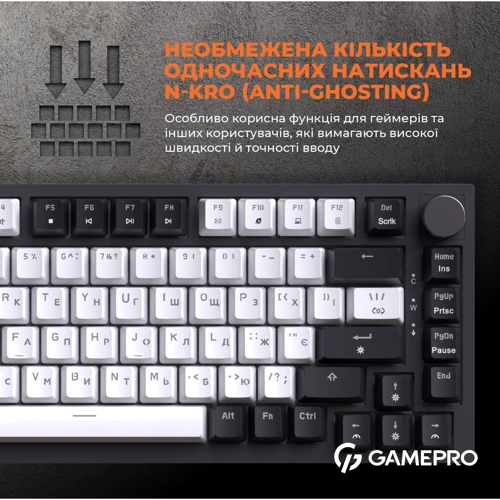 Клавиатура GamePro MK160B (Red) с Hot-Swap RGB Black фото 13