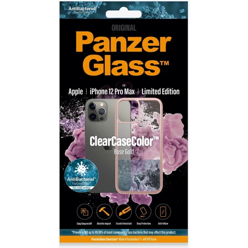 Чехол для iPhone PanzerGlass Clear Case Rose Gold for iPhone 12 Pro Max (0275) фото 8