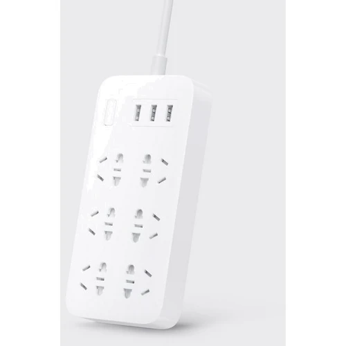 Подовжувач Mi Power Strip (6 розеток + 3 USB-Port), White