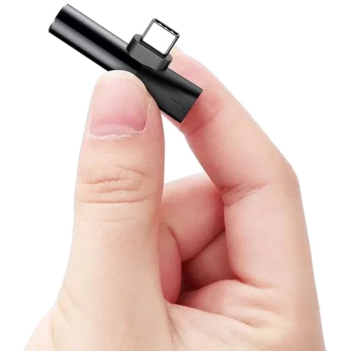 Адаптер Baseus Adapter L41 USB-C to USB-C+3.5mm Black (CATL41-01) фото 6