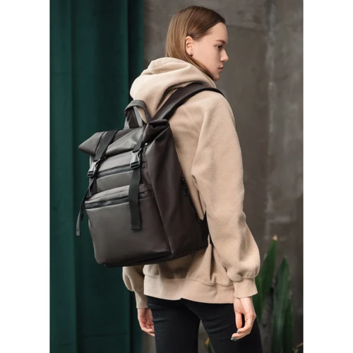 Женский рюкзак Sambag RollTop Zard темно-коричневый (24238901): Пол Женский