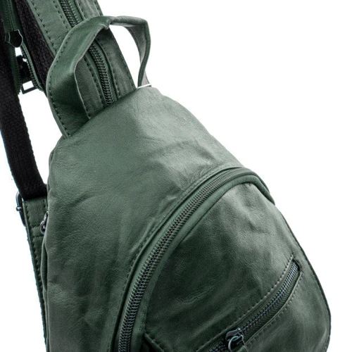 Женский рюкзак Amelie Galanti зеленый (A971163-green): Тип ручки Короткая ручка, Плечевой ремень