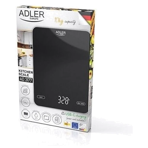 Весы кухонные Adler AD 3177 black