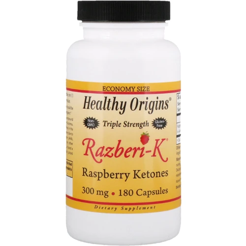 Healthy Origins Raspberry Ketones (Razberi-K®) 300 mg 180 Caps (HOG-74757)