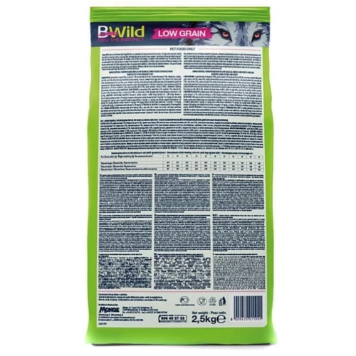 Сухой корм низкозерновой Monge Dog Bwild Low Grain для собак с мясом дикого кабана 2.5 кг (70011990): Класс Холистик