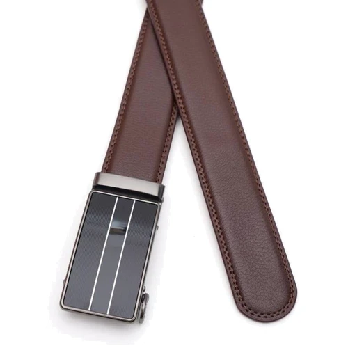 Чоловічий ремінь Borsa Leather коричневий (V1GKX37-brown): Стать Мужской