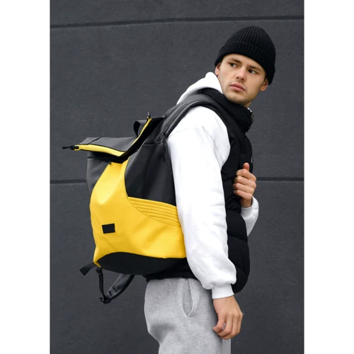 Чоловічий рюкзак Sambag RollTop X чорно-жовтий (24320628m): Країна виробник Украина