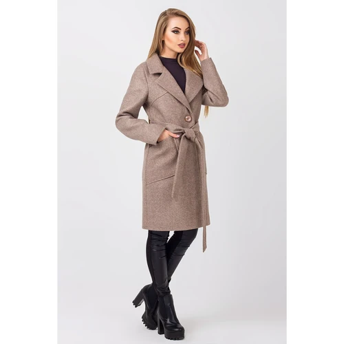 Пальто Leo-Pride PK2356 42 коричневое демисезон: Сезон Демисезон