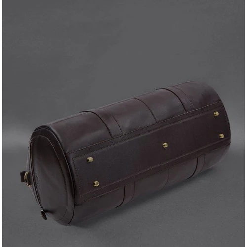 Мужская сумка бочонок BlankNote Harper MAXI темно-коричневая (BN-BAG-56-choko): Фактура Матовая, Гладкая