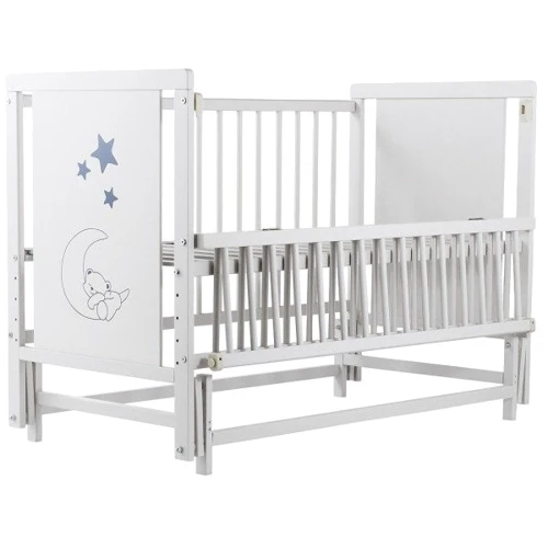 Дитяче ліжечко Babyroom Ведмедик M-02 білий (624462)
