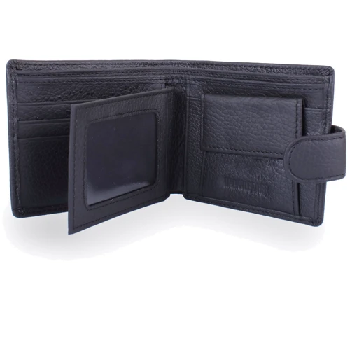 Чоловіче портмоне ST Leather Accessories чорне (NST114-black) фото 6