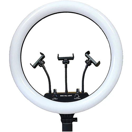 Кольцевая LED лампа RGB MJ-18, 436 диодов, 45 см (с сумкой) Черный: undefined undefined