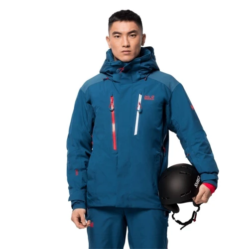 Горнолыжная куртка Jack Wolfskin Snow Summit Jacket 1113371-1350 50 синяя зимняя с капюшоном: Вид Горнолыжные куртки