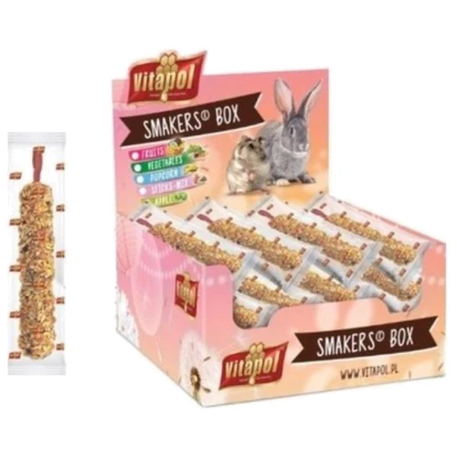 Колба Vitapol Smakers Box для грызунов со вкусом овощей упаковка 12 шт (112,045)