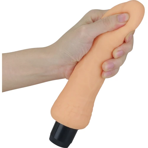 Реалистичный вибратор LoveToy Real Feel Cyberskin Vibrator 2 Flesh 8''