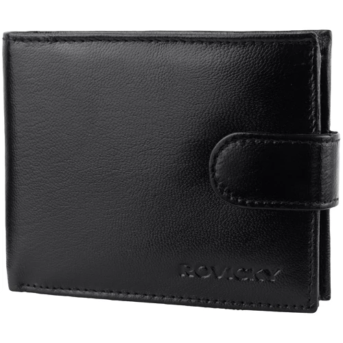 Мужское портмоне ROVICKY черное (DNKR-RM-11L-GCL-black)