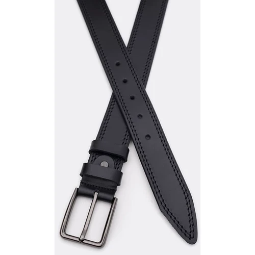 Чоловічий ремінь Borsa Leather чорний (115v1fx71-black): Стать Мужской