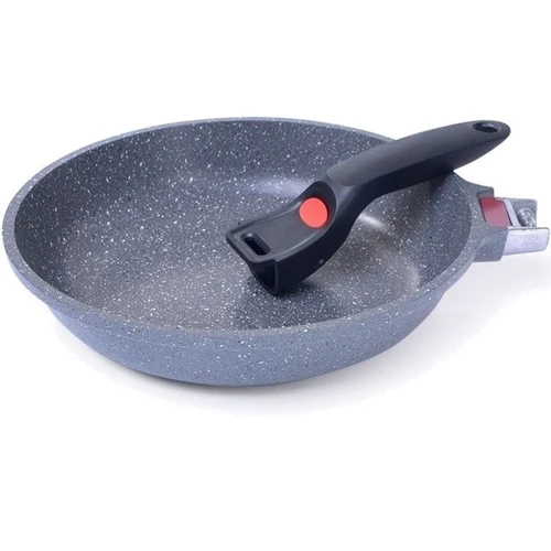 Сковорода Fissman La granite со съемной ручкой 24x5.6 см (4625): Антипригарное покрытие TouchStone