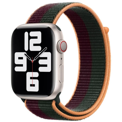 Аксесуар для Watch Apple Sport Loop Dark Cherry/Forest Green (ML323) для Apple Watch 42/44/45mm UA: Виробник Apple