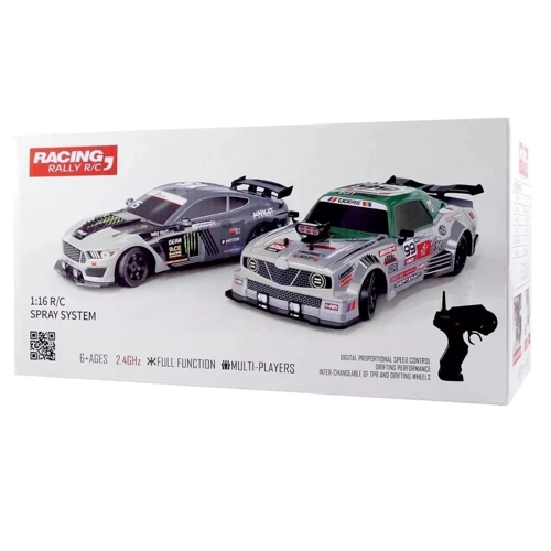 Машинка для дрифта на радиоуправлении Racing Mustang 1:16 gray (54314): Тип двигателя Коллекторный