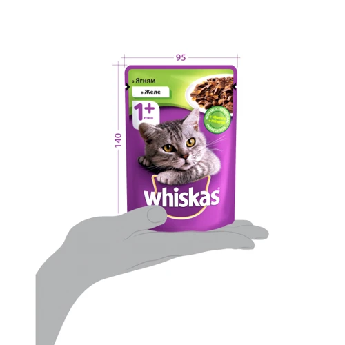 Вологий корм Whiskas для котів з ягням в желе 24х100 г (4770608253127): Порода Все породы