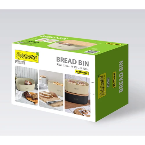 Хлібниця Maestro 345х235х130 мм (1776-IVORY-MR)