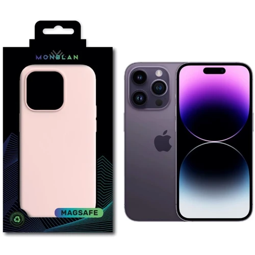 Чехол для iPhone Monblan Silicone Case MagSafe Chalk Pink for iPhone 14 Pro Max