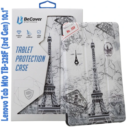 Аксессуар для планшетных ПК BeCover Smart Case Paris for Lenovo Tab M10 TB328F (3rd Gen) 10.1" (708296)
