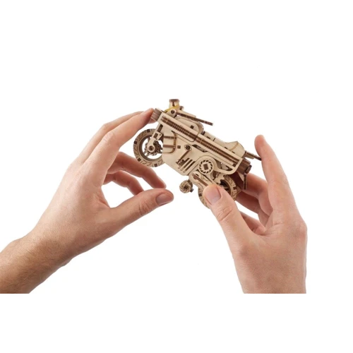 Механический 3D пазл UGEARS Мото Компакт Складной скутер (70168) фото 11
