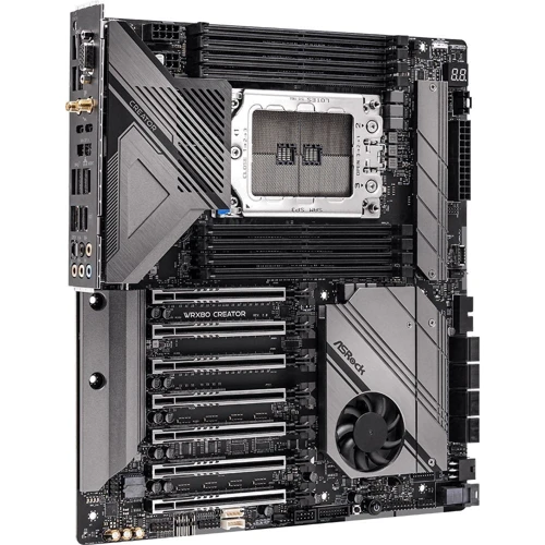 ASRock WRX80 CREATOR R2.0: Роз'єми на задній панелі USB 3.2 Gen 1, USB 3.2 Gen 2, Ethernet RJ-45, DisplayPort, USB Type-C