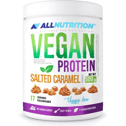 Протеин All Nutrition Vegan Protein 500 g /17 servings/ Salted Caramel
