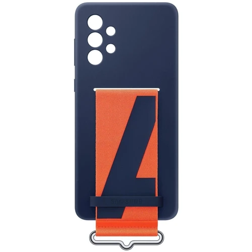 Чохол для телефона Samsung Silicone Cover with Strap Navy (EF-GA736TNEGRU) для Samsung A736 Galaxy A73 5G: Колір синій