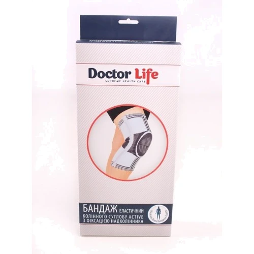 Бандаж коленного сустава Doctor Life Актив усиленный размер L серый (А7-049) фото 5