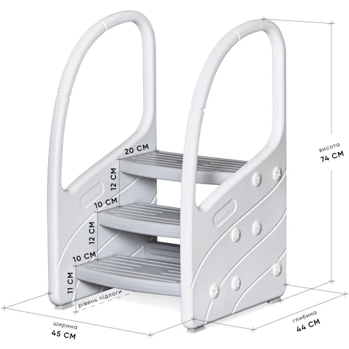 Детская ступенька Mealux Kiko White (KD-F041-2 White)