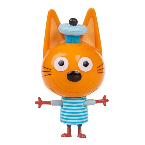 Три кота: игровой набор из пяти фигурок (Коржик+Карамелька+Компот+Мама+Папа)