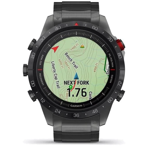 Смарт-часы Garmin MARQ Athlete (Gen 2) Performance Edition Modern Tool Watch (010-02648-51): Особенности Термометр, Тактические, Гибридные, Барометр, Водонепроницаемые, Компас, Металлический корпус, Бесконтактная оплата