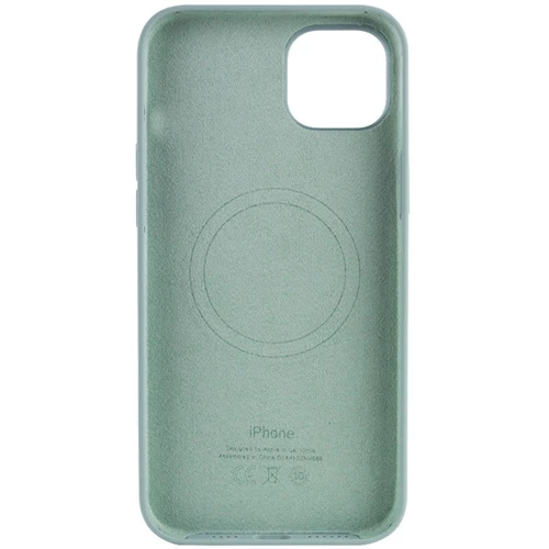 Чехол для iPhone TPU Silicone case with Magsafe Succulent for iPhone 14 Plus: Цвет бирюзовый
