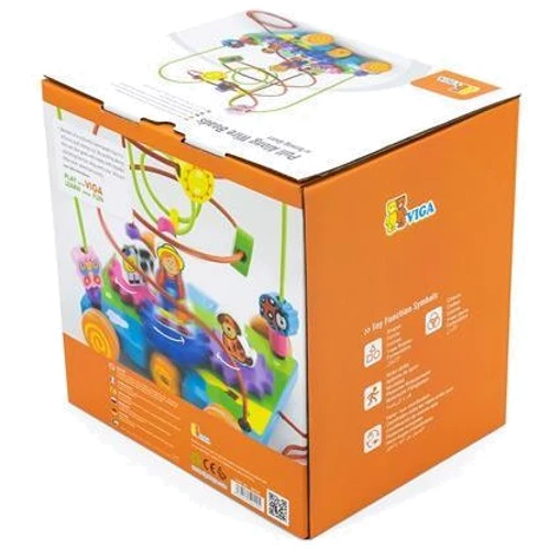 Деревянный лабиринт-каталка Viga Toys Шестеренки (50120)