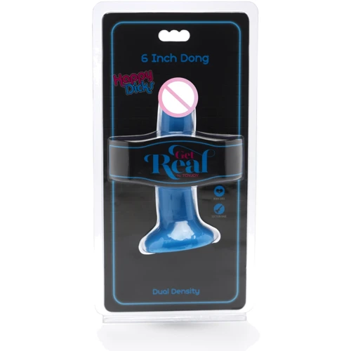 Toy Joy Get Real Happy Dicks Dong 6 Inch - фаллоимитатор с присоской, 12,7х3 см, голубой