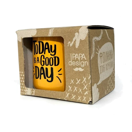 Чашка PAPAdesign Today is a good day оранжевый: Производитель PAPAdesign