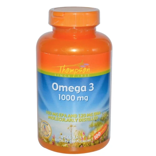 Thompson Omega 3, 1000 mg, 100 Softgels (THO-19320)