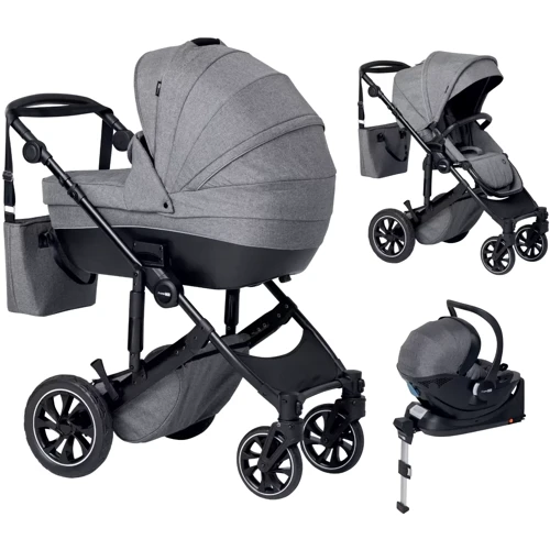 Универсальная коляска 3 в 1 FreeON ZEN Grey (46552): Ширина шасси 59