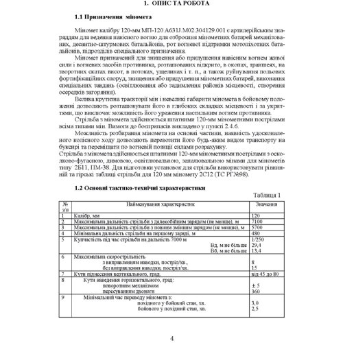 Міномет калібру 120-мм МП-120. Настанова щодо експлуатування: Обложка Мягкая