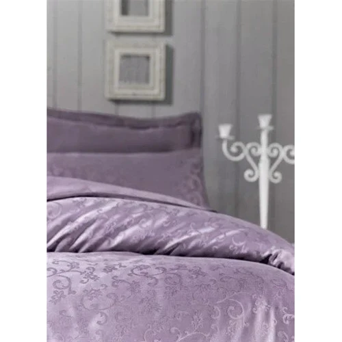 Комплект постельного белья Victoria Deluxe Jacquard Sateen Rimma жаккард сатин евро (2200000548818): Материал сатин, жаккард
