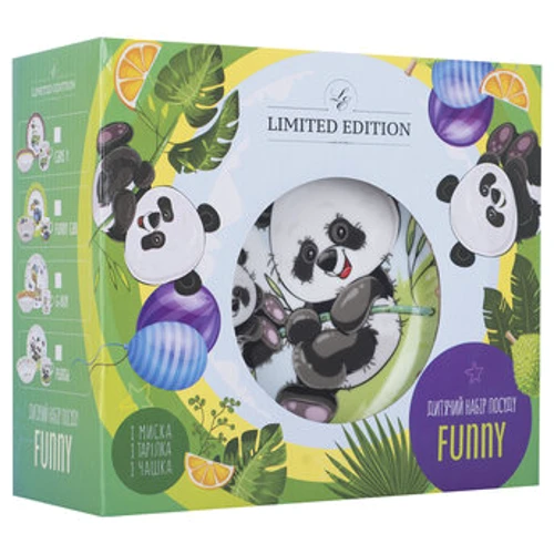 Детская посуда Limited Edition PANDA Набор 3 предмета (С555)
