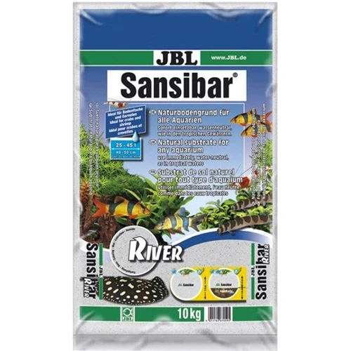 Грунт для аквариума JBL Sansibar River песок речной 0.4-1.4мм 10кг (41,570)