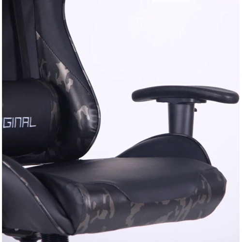 Кресло AMF VR Racer Original Ranger черный/камуфляж (546705): Оснащение с колесиками, подлокотники, подголовник, механизм качания, с крестовиной
