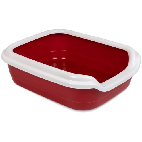 Туалет Comfort для кошек L 49х39х15 см бордовый (PR241739)